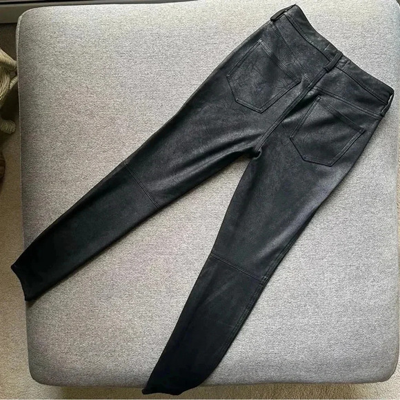 We The Free High Rise Coated Black Skinny Jeans Size 26 - Picture 4 of 8
